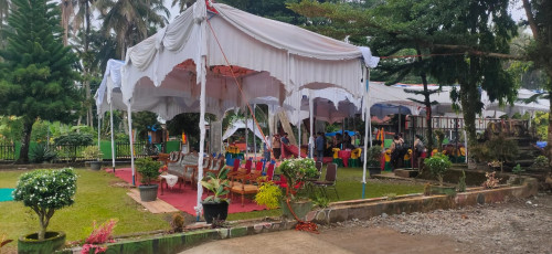 Suasana Pagi Hari Alek Batagak Kudo-Kudo SMAN 1 Sungai Geringging