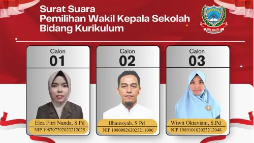 Pemilihan Wakil Kepala Sekolah Bidang Kurikulum SMAN 1 Sungai Geringging Berlangsung Demokratis