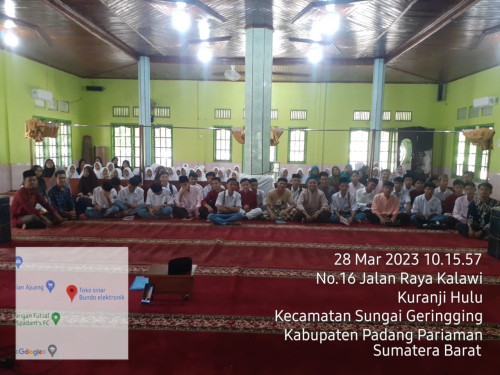 SMAN 1 Sungai Geringging melaksanakan Pesantren Ramadhan 1444H