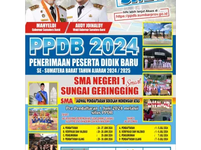 Pernerimaan Peserta Didik Baru ( PPDB ) SMAN 1 Sungai Geringging