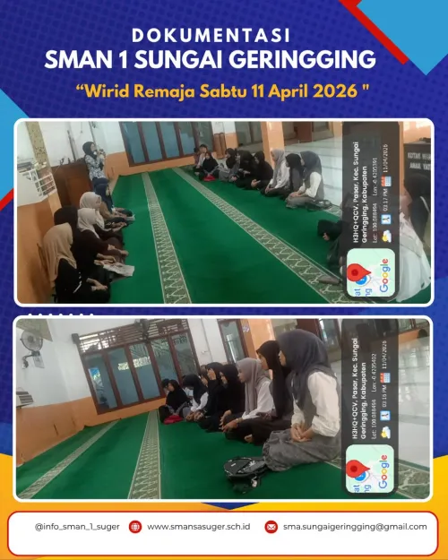 Membangun Generasi Beriman: Kegiatan Wirid Remaja SMAN 1 Sungai Geringging Sebagai Wadah Peningkatan Spiritualitas
